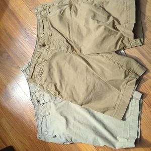American Eagle khaki shorts -2 pair